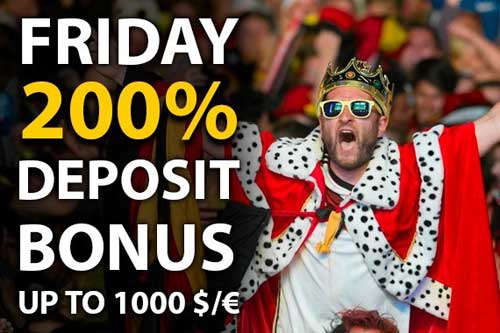 bet2u bonus ricarica venerdi